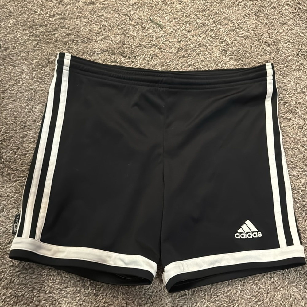 Adidas small black shorts
